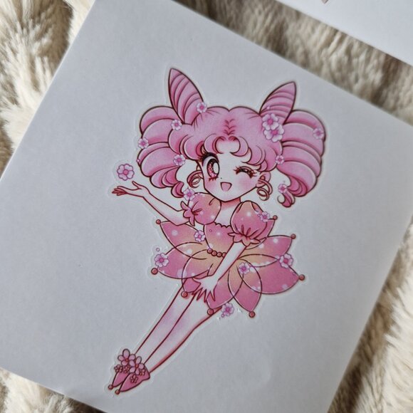 2 small prints by Juju Art Studio. sailor moon and sailo chibi moon - Picture 2 of 3